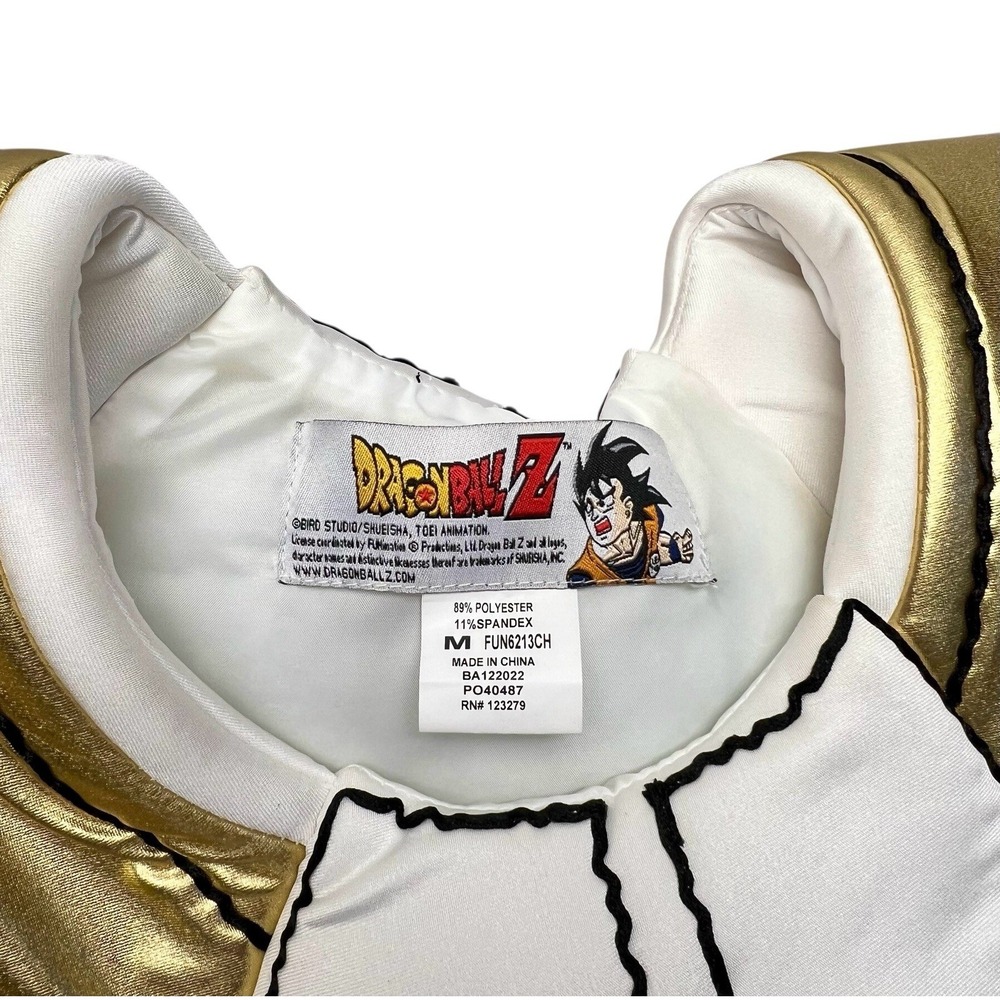 Dragon Ball Z Vegeta Upper‎ Armor Costume For Halloween Cosplay Kids Size Medium - Picture 4 of 12